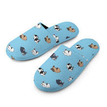 Load image into Gallery viewer, Sleepy French Bulldog Love Women&#39;s Cotton Mop Slippers-Footwear-Accessories, French Bulldog, Slippers-8