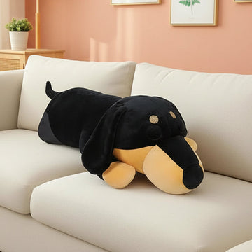 Sleepy Time Black Tan Dachshund Stuffed Animal Plush Toy 3 360x