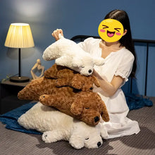 Load image into Gallery viewer, Sleepy Time Chocolate Labrador Stuffed Animal Plush Toy-Stuffed Animals-Biscuit Store-Medium-iLoveMy.Pet