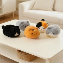 Load image into Gallery viewer, Small Black and White Cat Plush Toy - Little Sleeping Loaf-4