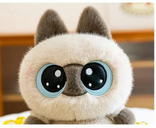 Load image into Gallery viewer, Small Siamese Cat Plush Toy with Big Blue Eyes - Cute Little Kitten Collection-4