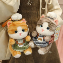 Load image into Gallery viewer, Small Calico Cat Plush Toy - Chef's Kisses-5