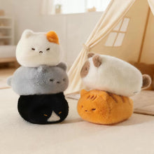 Load image into Gallery viewer, Small Black and White Cat Plush Toy - Little Sleeping Loaf-Stuffed Animals-Black and White Cat,Cats,Stuffed Animal-12