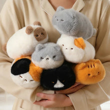 Load image into Gallery viewer, Small Gray and White Cat Plush Toy - Little Sleeping Loaf-2