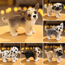 Load image into Gallery viewer, Small Lifelike Blue and White Chihuahua Stuffed Animal Plush Toys - Sitting and Standing-2
