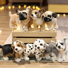 Load image into Gallery viewer, Small Lifelike Blue and White Chihuahua Stuffed Animal Plush Toys - Sitting and Standing-1