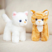 Load image into Gallery viewer, Small Orange Tabby and White Cat Stuffed Toy - Sweet Standing Kitty-3