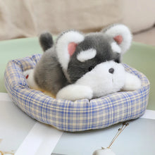 Load image into Gallery viewer, Small Schnauzer Plush Toy - Cozy Bed Napper-Stuffed Animals-Dog Memorial Gifts,Schnauzer,Stuffed Animal-3