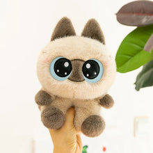 Load image into Gallery viewer, Small Siamese Cat Plush Toy with Big Blue Eyes - Cute Little Kitten Collection-12