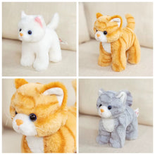 Load image into Gallery viewer, Small White Cat Stuffed Toy - Sweet Standing Kitty-Stuffed Animals-Cat Memorial Gifts,Cats,Stuffed Animal,White Cat-12