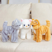 Load image into Gallery viewer, Small White Cat Stuffed Toy - Sweet Standing Kitty-2