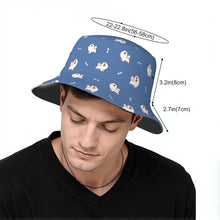 Load image into Gallery viewer, Smiling American Eskimo Dog Love Bucket Hat-Hats &amp; Caps-Accessories,American Eskimo Dog,Dog Mom Gifts,Hats-11