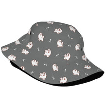 Load image into Gallery viewer, Smiling American Eskimo Dog Love Bucket Hat-Hats &amp; Caps-Accessories,American Eskimo Dog,Dog Mom Gifts,Hats-13