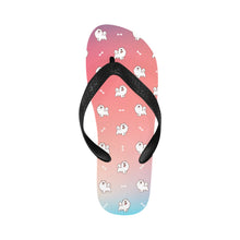 Load image into Gallery viewer, Smiling American Eskimo Dog Love Unisex Slippers - 7 Gradients-16