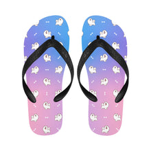 Load image into Gallery viewer, Smiling American Eskimo Dog Love Unisex Slippers - 7 Gradients-7
