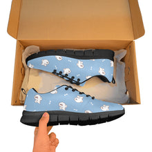 Load image into Gallery viewer, Smiling American Eskimo Dog Love Women&#39;s Breathable Sneakers-29