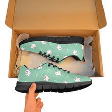 Load image into Gallery viewer, Smiling American Eskimo Dog Love Women&#39;s Breathable Sneakers-37