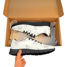 Load image into Gallery viewer, Smiling American Eskimo Dog Love Women&#39;s Breathable Sneakers-3