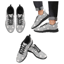 Load image into Gallery viewer, Smiling American Eskimo Dog Love Women&#39;s Breathable Sneakers-DarkGray-US13-42