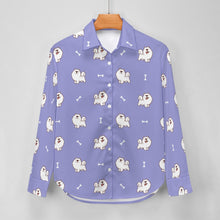 Load image into Gallery viewer, Smiling American Eskimo Dog Love Women&#39;s Shirt-18