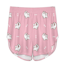 Load image into Gallery viewer, Smiling American Eskimo Dog Women&#39;s Cami and Shorts Pajama Set-12