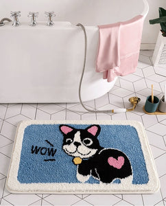 Smiling and Fluffy Husky Bathroom Rug-Home Decor-Bathroom Decor, Dogs, Home Decor, Siberian Husky-10
