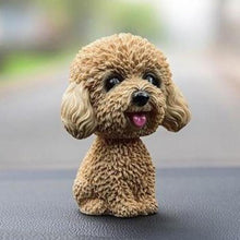 Load image into Gallery viewer, Smiling Brown Toy Poodle / Cockapoo / Labradoodle Resin Bobble HeadCar AccessoriesToy Poodle / Cockapoo / Labradoodle - Yellow