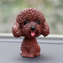 Load image into Gallery viewer, Smiling Brown Doodle Bobble Head-Car Accessories-Bobbleheads, Car Accessories, Cockapoo, Dogs, Doodle, Figurines, Goldendoodle, Labradoodle, Toy Poodle-Toy Poodle / Cockapoo / Labradoodle - Brown-Plastic-1