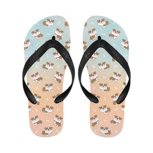 Load image into Gallery viewer, Smiling English Bulldog Love Unisex Slippers - 7 Gradients-11