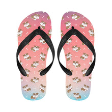 Load image into Gallery viewer, Smiling English Bulldog Love Unisex Slippers - 7 Gradients-16