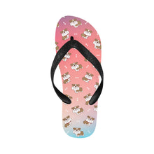 Load image into Gallery viewer, Smiling English Bulldog Love Unisex Slippers - 7 Gradients-18
