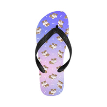 Load image into Gallery viewer, Smiling English Bulldog Love Unisex Slippers - 7 Gradients-CornflowerBlue6-S-1