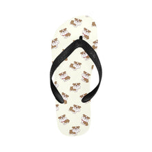 Load image into Gallery viewer, Smiling English Bulldog Love Unisex Slippers - 7 Gradients-Ivory-S-21