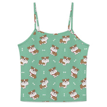 Load image into Gallery viewer, Smiling English Bulldog Love Women's Cami and Shorts Pajama Set-17