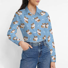 Load image into Gallery viewer, Smiling English Bulldog Love Women's Shirt-11