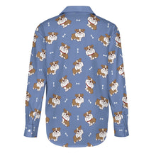 Load image into Gallery viewer, Smiling English Bulldog Love Women's Shirt-13