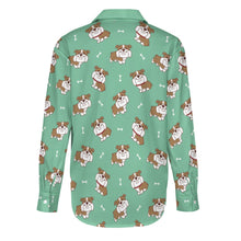 Load image into Gallery viewer, Smiling English Bulldog Love Women's Shirt-19