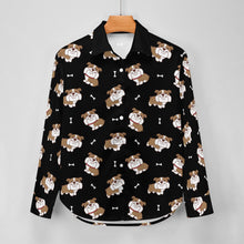 Load image into Gallery viewer, Smiling English Bulldog Love Women's Shirt-29