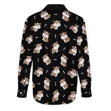 Load image into Gallery viewer, Smiling English Bulldog Love Women's Shirt-30