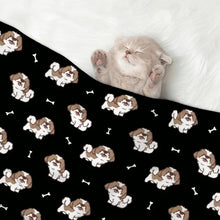 Load image into Gallery viewer, Smiling Lhasa Apso Love Blanket for Dog-Pet Furniture-8