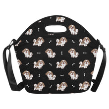 Load image into Gallery viewer, Smiling Lhasa Apso Love Neoprene Lunch Bag-12