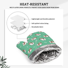 Load image into Gallery viewer, Smiling Lhasa Apso Love Oven Mitts and Pot Holder Set-Kitchen Decor-Accessories,Dog Mom Gifts,Lhasa Apso-8