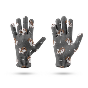 Smiling Lhasa Apso Love Touch Screen Gloves - 4 Colors-Accessories-Accessories, Dog Dad Gifts, Dog Mom Gifts, Gloves, Lhasa Apso-9