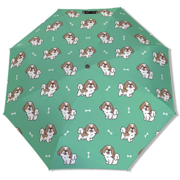 Smiling Lhasa Apso Love Umbrella 360x