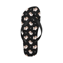 Load image into Gallery viewer, Smiling Lhasa Apso Love Unisex Slippers - 9 Colors-Footwear-Accessories,Dog Dad Gifts,Dog Mom Gifts,Lhasa Apso,Slippers-Midnight Black-S-11