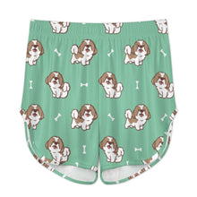 Load image into Gallery viewer, Smiling Lhasa Apso Love Women's Cami and Shorts Pajama Set-12