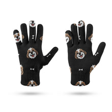 Load image into Gallery viewer, Smiling Shih Tzu Touch Screen Gloves-Accessories-Accessories, Dog Dad Gifts, Dog Mom Gifts, Gloves, Shih Tzu-13