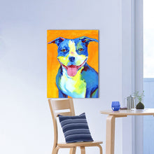 Load image into Gallery viewer, Smiling American Pit Bull Terrier Love Canvas Print Poster-Home Decor-American Pit Bull Terrier, Dogs, Home Decor, Poster-4
