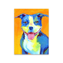 Load image into Gallery viewer, Smiling American Pit Bull Terrier Love Canvas Print Poster-Home Decor-American Pit Bull Terrier, Dogs, Home Decor, Poster-7