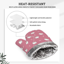 Load image into Gallery viewer, Smiling Samoyed Love Oven Mitts and Pot Holder Set-Kitchen Decor-Accessories,Dog Mom Gifts,Samoyed-12